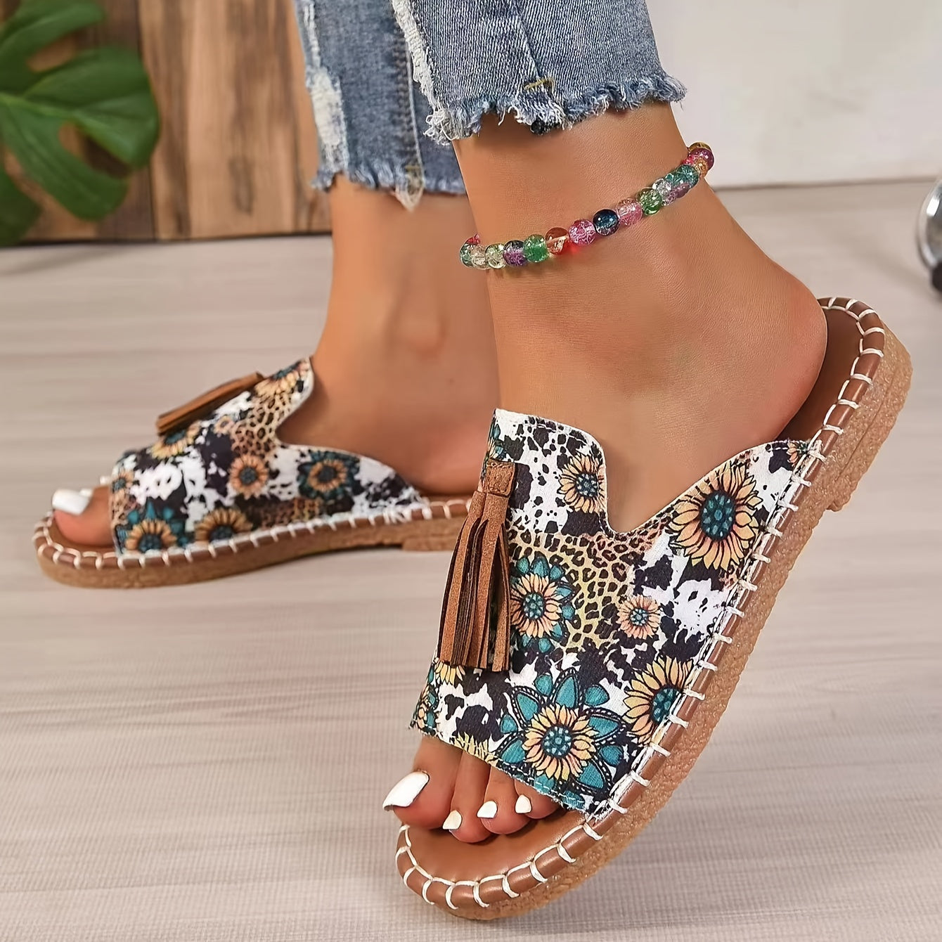 Bohemian Sandals Summer Flat Slides