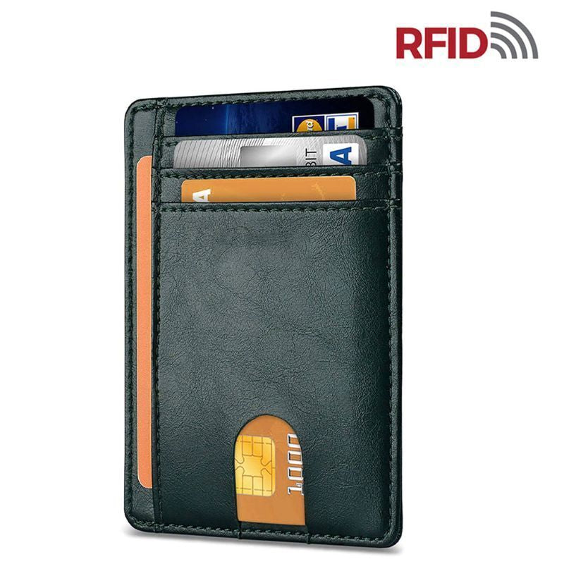 Mens Leather Slim Wallet Credit Card Holder RFID Blocking Pocket ID Money PU USA