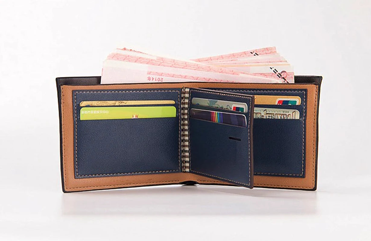 Men'S Bifold Leather Credit ID Card Holder Wallet Billfold Purse Clutch Billfold