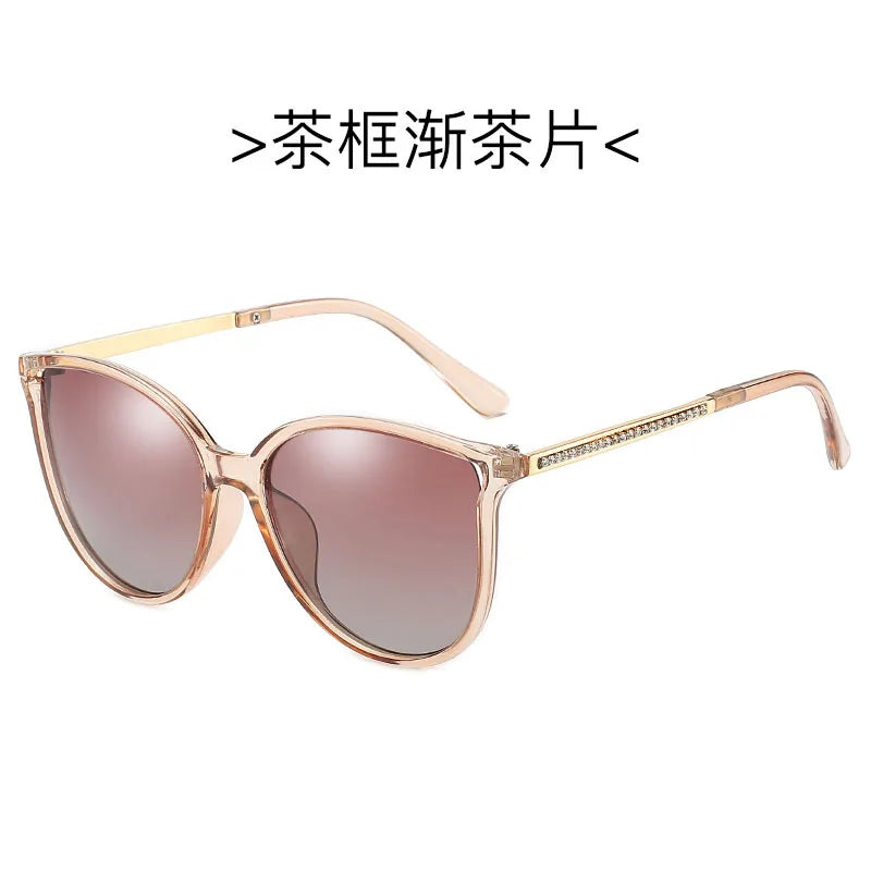 New Lady Polarized Sunglasses Big Glasses Fashion Sunglasses Driver Mirror Restoring Ancient Ways Motorcycle Running Travel