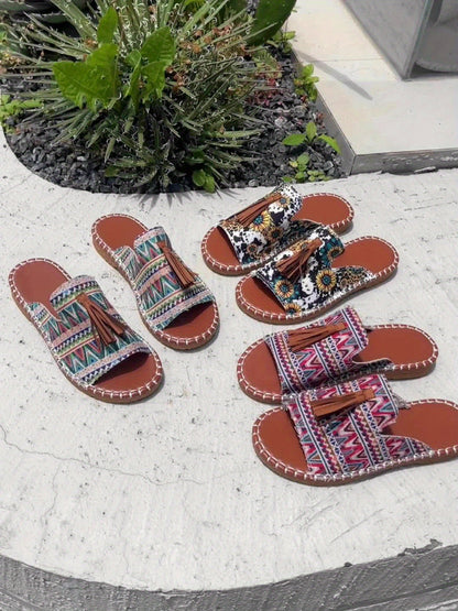 Bohemian Sandals Summer Flat Slides