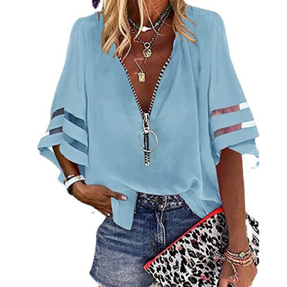 Women's Elegant Off Shoulder Shirt Blouse