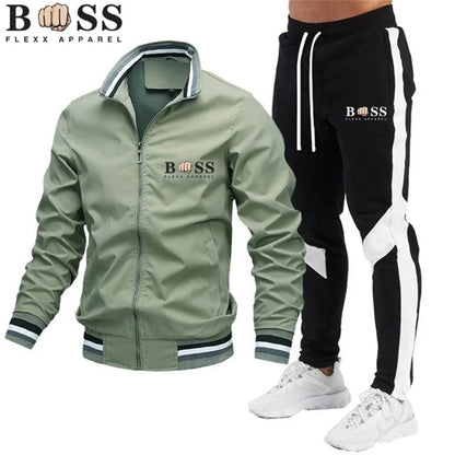 New Men's Jacket Set Casual Set