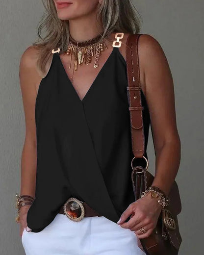 Elegant V-Neck Blouse