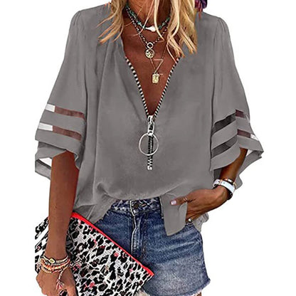 Women's Elegant Off Shoulder Shirt Blouse