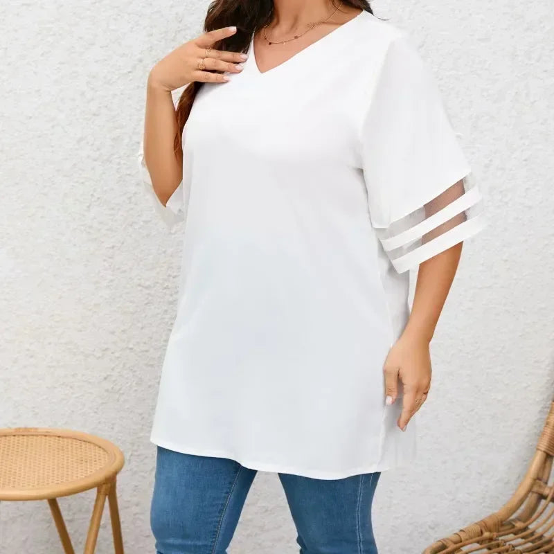 Loose V Neck Shirt