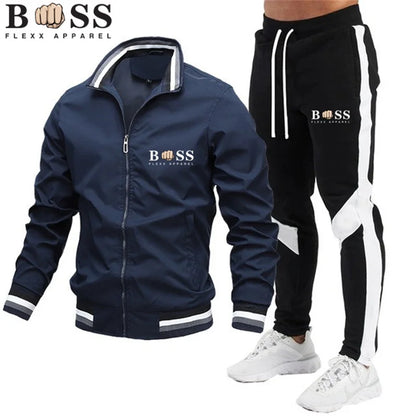 New Men's Jacket Set Casual Set