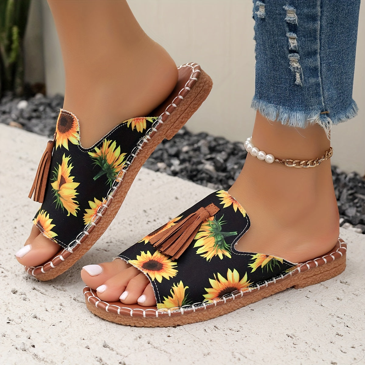 Bohemian Sandals Summer Flat Slides